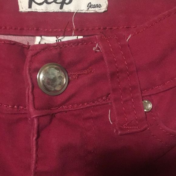 Red girls skinny jeans. - Picture 3 of 3